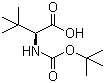 structure of CAS# 62965-35-9, N-Boc-L-tert-Leucine