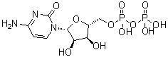 Cytidine 5'-(trihydrogen pyrophosphate) molecular structure (CAS 63-38-7)