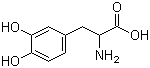 structure of CAS# 63-84-3, 3,4-Dihydroxy-DL-phenylalanine