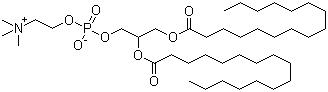 1,2-Dipalmitoyl-sn-glycero-3-phosphocholine molecular structure (CAS 63-89-8)