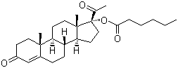 structure of CAS# 630-56-8, Hydroxyprogesterone caproate
