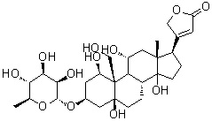 structure of CAS# 630-60-4, g-Strophanthin