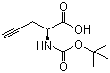 structure of CAS# 63039-48-5, (S)-N-Boc-Propargylglycine