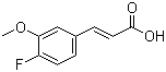 structure of CAS# 630424-79-2, 4-Fluoro-3-methoxycinnamic acid