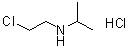 N-(2-氯乙基)-2-丙胺盐酸盐分子结构 (CAS 6306-61-2)