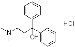 alpha-[2-(Dimethylamino)ethyl]-alpha-phenylbenzenemethanol hydrochloride molecular structure (CAS 6309-39-3)