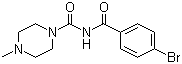 CAS # 6312-50-1, N-(4-Bromobenzoyl)-4-methylpiperazine-1-carboxamide