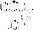 CAS # 6312-91-0, 4-(o-Aminophenyl)butyric acid methyl ester p-toluenesulfonate, NSC 40585