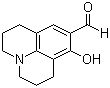 structure of CAS# 63149-33-7, 2,3,6,7-Tetrahydro-8-hydroxy-1H,5H-benzo[ij]quinolizine-9-carboxaldehyde
