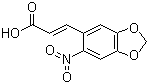 structure of CAS# 6315-90-8, 3,4-Methylenedioxy-6-nitrocinnamic acid