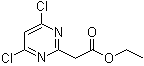 structure of CAS# 63155-10-2, 4,6-二氯-2-嘧啶乙酸乙酯