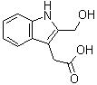 structure of CAS# 63158-57-6, 2-(Hydroxymethyl)-1H-indole-3-acetic acid