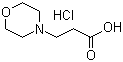 structure of CAS# 6319-95-5, 3-(吗啉-4-基)丙酸盐酸盐