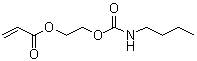 structure of CAS# 63225-53-6, 2-[[(Butylamino)carbonyl]oxy]ethyl acrylate