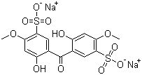 CAS 登录号：63270-28-0, 3,3'-羰基双(4-羟基-6-甲氧基苯磺酸)二钠