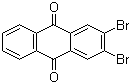 structure of CAS# 633-68-1, 2,3-Dibromo-9,10-anthracenedione