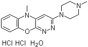 CAS 登录号：63302-99-8, 5-甲基-3-(4-甲基-1-哌嗪基)-5H-哒嗪并[3,4-b][1,4]苯并恶嗪二盐酸盐一水合物