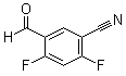 structure of CAS# 633327-10-3, 2,4-二氟-5-甲酰基苯甲腈