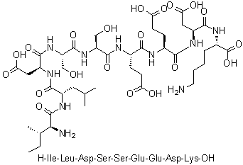 CAS 登录号：634182-29-9, L-异亮氨酰-L-亮氨酰-L-alpha-天冬氨酰-L-丝氨酰-L-丝氨酰-L-alpha-谷氨酰-L-alpha-谷氨酰-L-alpha-天冬氨酰-L-赖氨酸