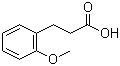 3-(2-甲氧基苯基)丙酸分子结构 (CAS 6342-77-4)
