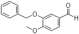 structure of CAS# 6346-05-0, 3-Benzyloxy-4-methoxybenzaldehyde