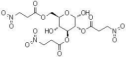 CAS # 63461-31-4, alpha-D-Glucopyranose 2,3,6-tris(3-nitropropanoate)