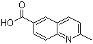 structure of CAS# 635-80-3, 2-Methyl-6-quinolinecarboxylic acid