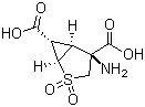 structure of CAS# 635318-11-5, (1R,4S,5S,6S)-4-Amino-2-thiabicyclo[3.1.0]hexane-4,6-dicarboxylic acid 2,2-dioxide