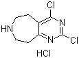 CAS 登录号：635698-50-9, 2,4-二氯-6,7,8,9-四氢-5H-嘧啶并[5,4-d]氮杂卓盐酸盐