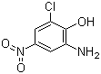 structure of CAS# 6358-09-4, 2-氨基-6-氯-4-硝基苯酚