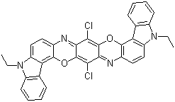 structure of CAS# 6358-30-1, Pigment Violet 23