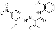 颜料黄 74分子结构 (CAS 6358-31-2)