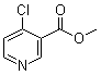 structure of CAS# 63592-85-8, Methyl 4-chloronicotinate