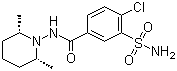 structure of CAS# 636-54-4, Clopamide