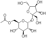 structure of CAS# 63648-81-7, Sucrose-6-acetic ester