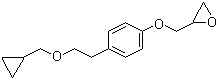 structure of CAS# 63659-17-6, 1-{4-[2-(环丙基甲氧基)乙基]苯氧基}-2,3-环氧丙烷