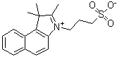 CAS 登录号：63666-10-4, 1,1,2-三甲基-3-(3-磺基丙基)-1H-苯并[e]吲哚鎓内盐