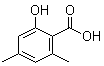 structure of CAS# 6370-32-7, 2,4-Dimethyl-6-hydroxybenzoic acid