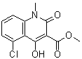 1,2-Dihydro-4-hydroxy-5-chloro-1-methyl-2-oxoquinoline-3-carboxylic acid methyl ester molecular structure (CAS 637027-41-9)