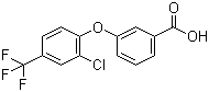 CAS 登录号：63734-62-3, 3-[2-氯-4-(三氟甲基)苯氧基]苯甲酸
