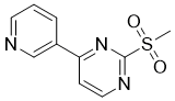 structure of CAS# 637354-25-7, 2-(甲基磺酰基)-4-(吡啶-3-基)嘧啶