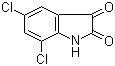 structure of CAS# 6374-92-1, 5,7-Dichloro-1H-indole-2,3-dione