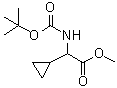 CAS # 638207-62-2, alpha-[[(1,1-Dimethylethoxy)carbonyl]amino]cyclopropaneacetic acid methyl ester
