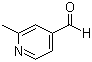 2-甲基吡啶-4-甲醛分子结构 (CAS 63875-01-4)