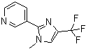 3-[1-Methyl-4-(trifluoromethyl)-1H-imidazol-2-yl]-pyridine molecular structure (CAS 63875-04-7)