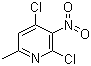 structure of CAS# 63897-12-1, 2,4-Dichloro-6-methyl-3-nitropyridine