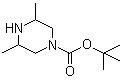 structure of CAS# 639068-43-2, tert-Butyl 3,5-dimethylpiperazine-1-carboxylate