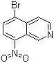 structure of CAS# 63927-23-1, 5-Bromo-8-nitroisoquinoline