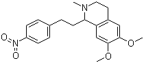 CAS # 63937-57-5, 4'-Nitromethopholine, 6,7-Dimethoxy-2-methyl-1-(4-nitrophenethyl)-1,2,3,4-tetrahydroisoquinoline