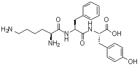 CAS # 63958-93-0, L-Lysyl-L-phenylalanyl-L-tyrosine